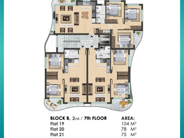 آپارتمان های باشکوه 3+1 برای فروش از یک پروژه 3+1 در ایسکله لانگ بیچ