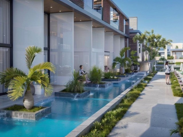 Wunderschöne Studiowohnungen mit Meerblick zum Verkauf aus dem neuen Projekt in Iskele/Long Beach