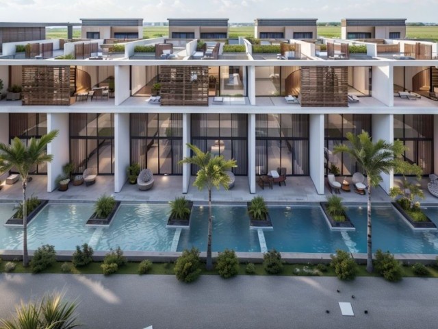 Wunderschöne 2+1 Wohnungen zum Verkauf aus dem Projekt auf Iskele/Long Beach
