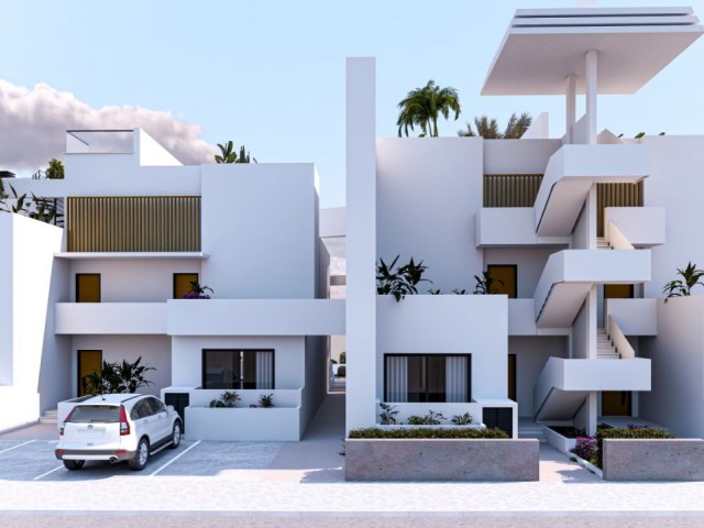 آپارتمان 2+1 طبقه همکف برای فروش از یک پروژه جدید در Iskele/Kocatepede