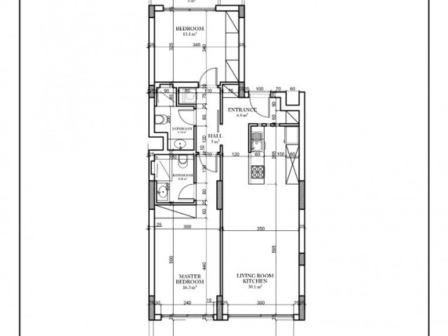 Продаются квартиры 2+1 на первом этаже в новом проекте в Искеле/Кокатепеде