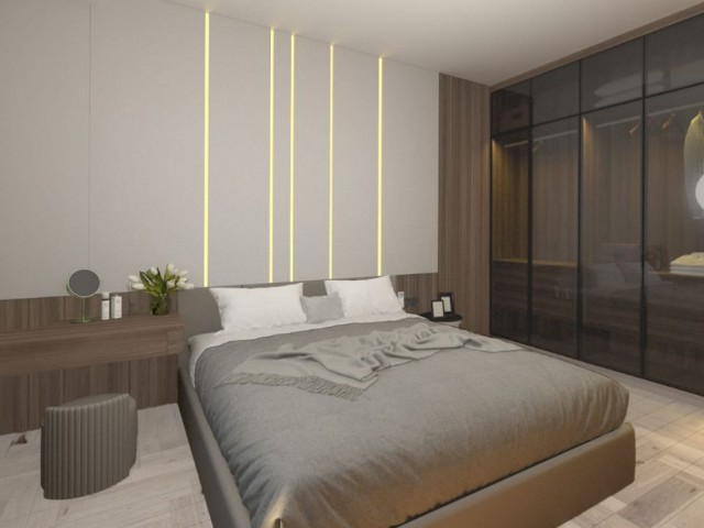 Mağusa City Mall yakınında satılık son iki  1+1 teraslı Loft Penthouse'lar 