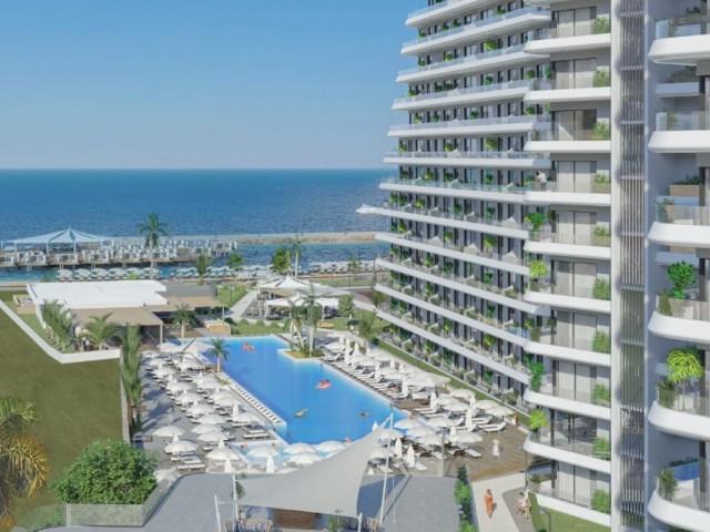 1+0 studio flats for sale from the project in a seafront location in Lefke/Gaziveren region