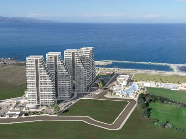 آپارتمان با عنوان ترکیه برای فروش از یک پروژه 2+1 در مکانی کنار دریا در منطقه Lefke/Gaziveren