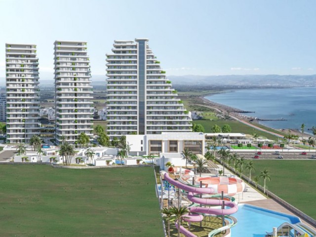 آپارتمان با عنوان ترکیه برای فروش از یک پروژه 2+1 در مکانی کنار دریا در منطقه Lefke/Gaziveren