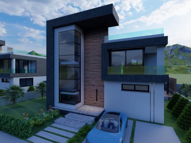 3+1 semi-detached villas for sale from the Project in İskele/Boğaz