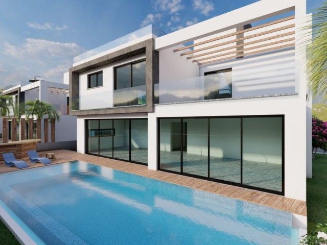 3+1 semi-detached villas for sale from the Project in İskele/Boğaz