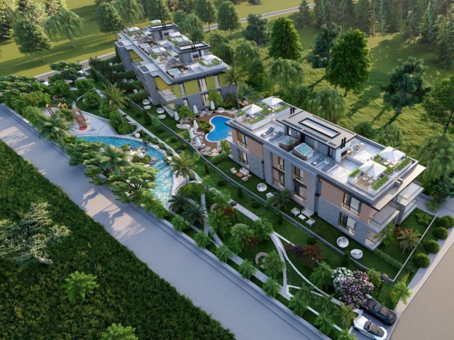 ULTRA-LUXUS-2+1-WOHNUNGEN MIT GARTENPOOL IN ALSANCAK in der Nähe des British College LETZTE 3