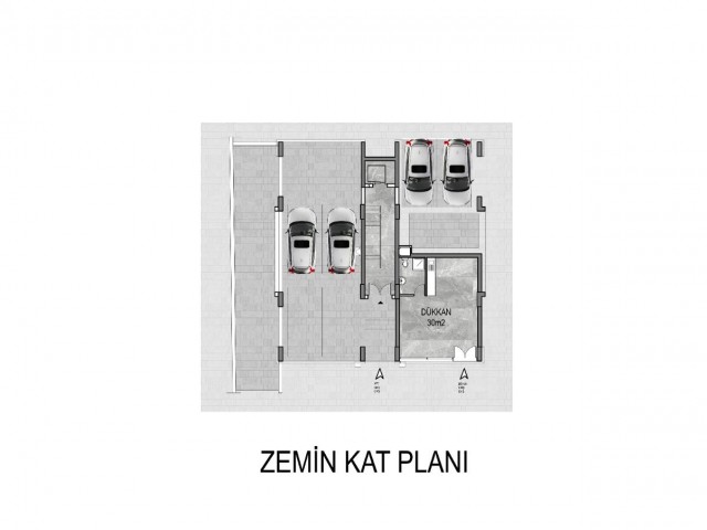 GİRNE MERKEZDE 1+1 SATILIK DAİRE