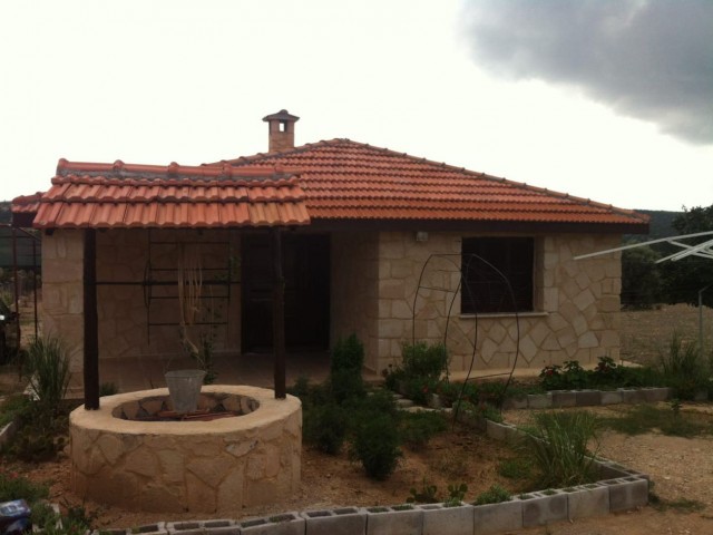 Fully Detached Yellow Stone House in Karpaz