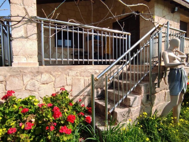 Fully Detached Yellow Stone House in Karpaz