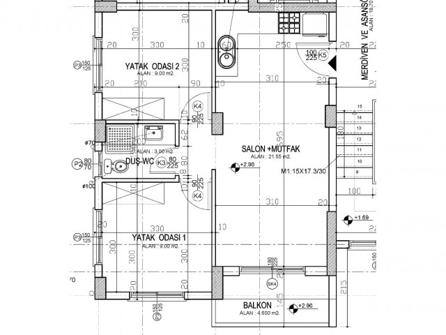 Flat For Sale in Long Beach, Iskele