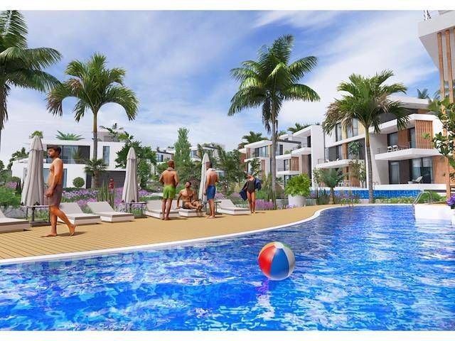 1+1 zum Verkauf in Famagusta Tatlısu Luxus-Site || Preise ab 130.000 Stg