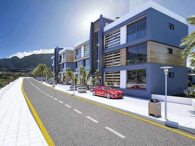 2+1 Flats for Sale in a New Site in Kyrenia Lapta