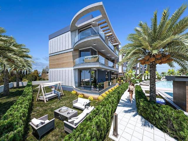 2+1 Flats for Sale in a New Site in Kyrenia Lapta