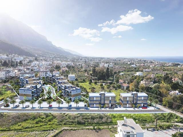 Girne Lapta Sıfır Site İçerisinde Satılık 2+1 Daireler