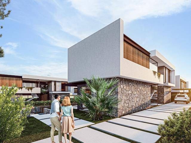 Kyrenia Çatalköy Luxuriöse freistehende 4+1-Villa zum Verkauf