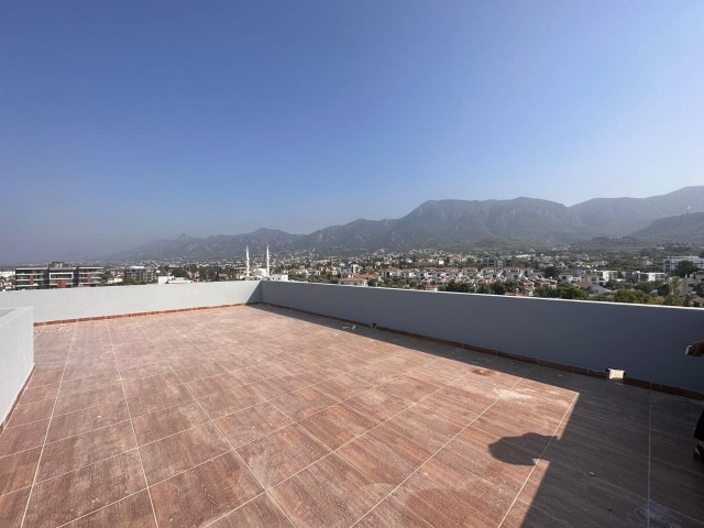 Spacious Unfurnished Penthouse for Rent with Magnificent View in Kyrenia Center