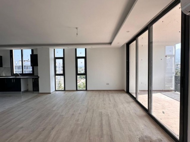 Spacious Unfurnished Penthouse for Rent with Magnificent View in Kyrenia Center