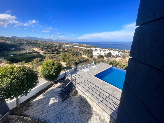 Villa For Sale With Infinity Pool and Sea and Mountain Views In Esentepe