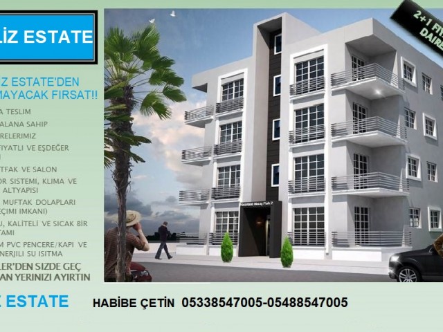 Квартира 3 + 1 на продажу в Фамагусте, регион Мараш, Хабибе ЧЕТИН 05338547005 ** 