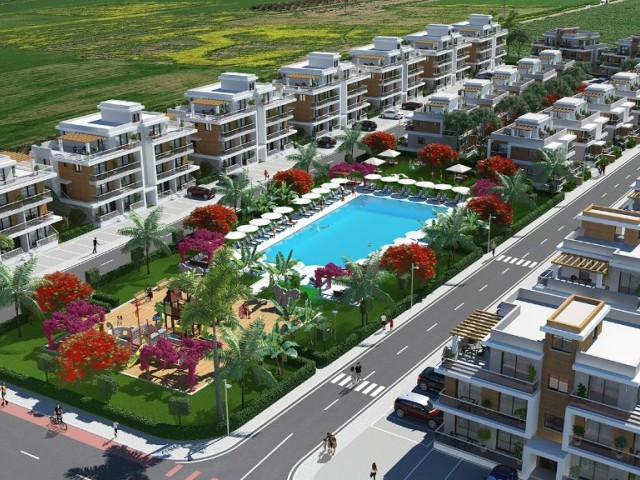 Address of Peace and Happiness 1 + 1 Apartments for Sale in a Magnificent Project on Iskele Longbeach Habibe Çetin +905338547005 ** 