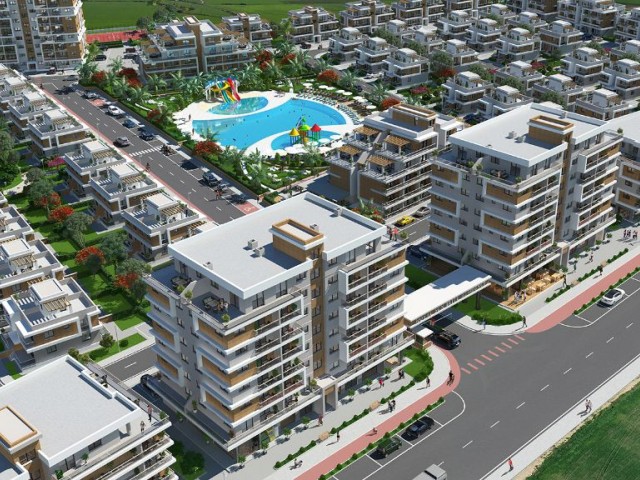 Address of Peace and Happiness 1 + 1 Apartments for Sale in a Magnificent Project on Iskele Longbeach Habibe Çetin +905338547005 ** 