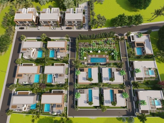 3+1 Apartments for sale with shared pool in Famagusta yenibogzin Habibe Cetin 05338547005 ** 