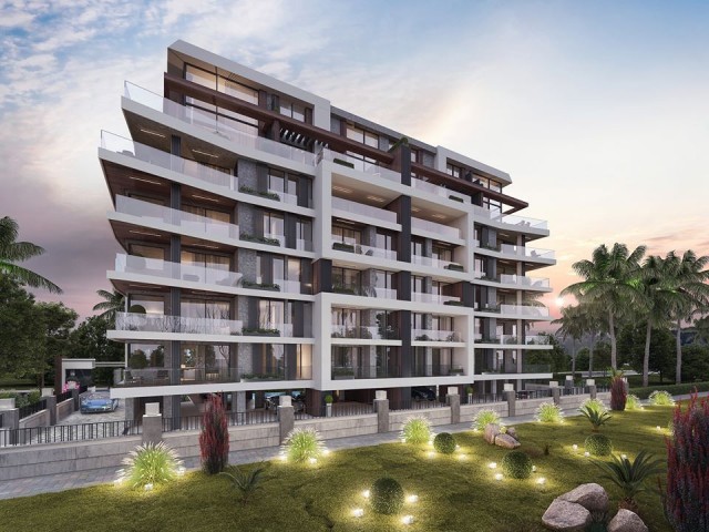 Kuzey kıbrıs İskele Longbeach Denize yakın Yeni Projede satılık 1+1 Daireler 