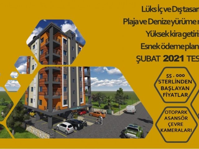 1+1 Apartments for Sale in Iskele Longbeach Habibe Çetin 05338547005 ** 