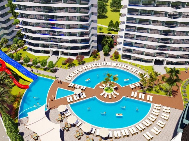 Enjoy a 4-season Holiday in Iskele Longbeach District,1+0 Apartments for Sale Habibe Cetin 05338547005 ** 