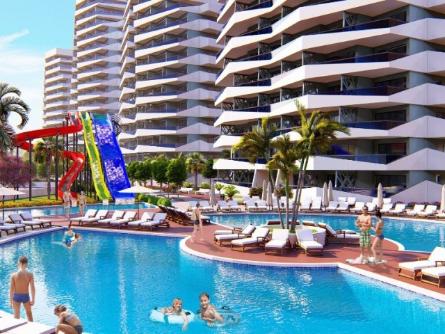 Enjoy a 4-season Holiday in Iskele Longbeach District,1+0 Apartments for Sale Habibe Cetin 05338547005 ** 