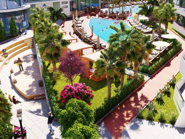 Enjoy a 4-season Holiday in Iskele Longbeach District,1+1 Apartments for Sale Habibe Cetin 05338547005 ** 