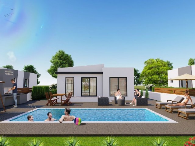 2 +1 Detached villas for sale with a large garden suitable for your family life and pool construction in the Mutluyaka district of Famagusta ** 