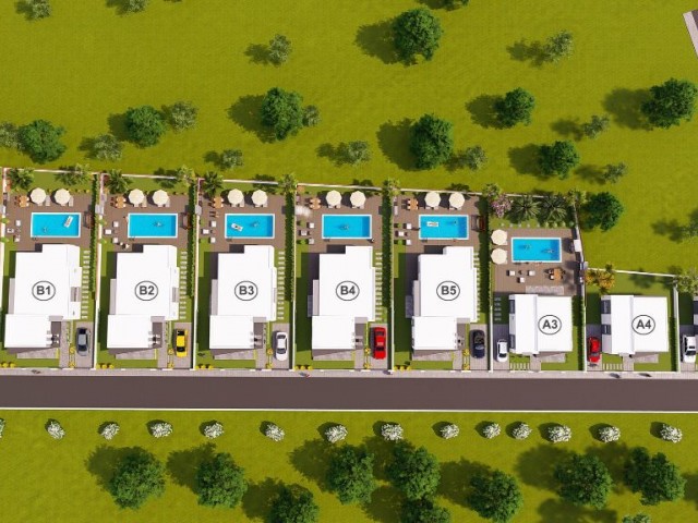 2 +1 Detached villas for sale with a large garden suitable for your family life and pool construction in the Mutluyaka district of Famagusta ** 