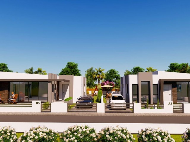 3+1 detached villas for sale with a large garden suitable for your family life and pool construction in the Mutluyaka district of Famagusta ** 