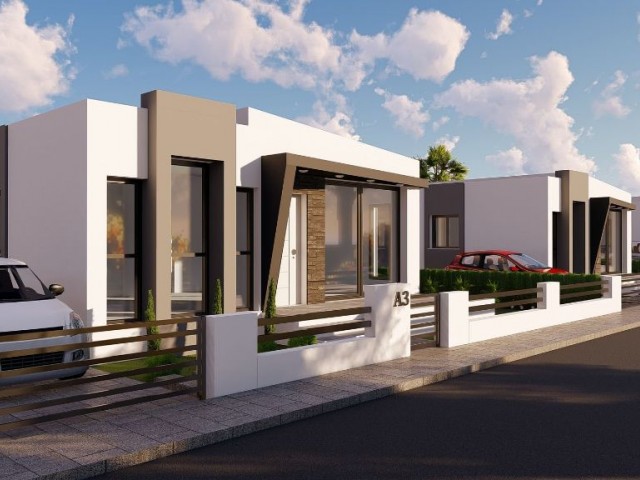 3+1 detached villas for sale with a large garden suitable for your family life and pool construction in the Mutluyaka district of Famagusta ** 