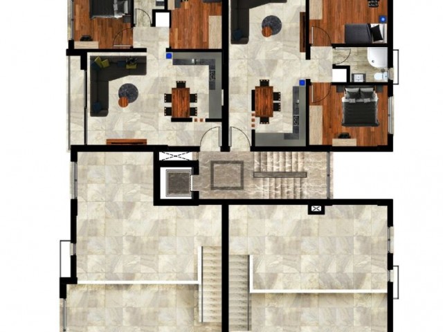 Luxury 2+1 Apartments for Sale in Gulseren District of Famagusta Habibe Cetin 05338547005 ** 