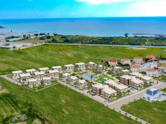 2 + 1 apartment for sale with sea view launch prices in Iskele Bogaz project Habibe ÇETİN 05338547005