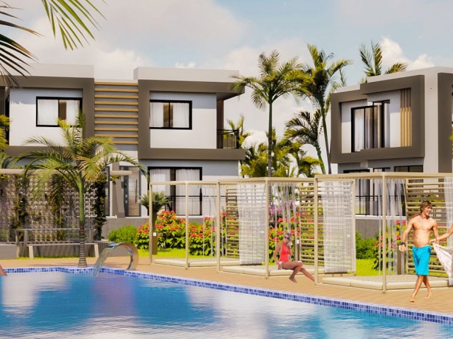 2+1 квартира на продажу с видом на море стартовые цены в Искеле Богаз проект Хабибе ЦЕТИН 05338547005