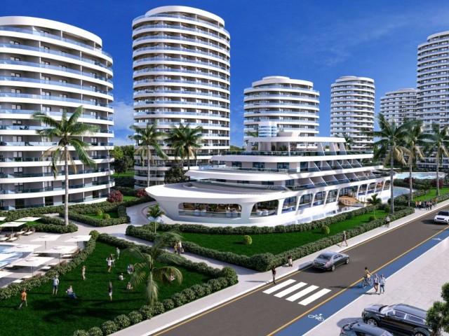  Apartment for sale in Iskele Loungbeach area 1 + 1 project HABIBE ÇETİN 05338547005