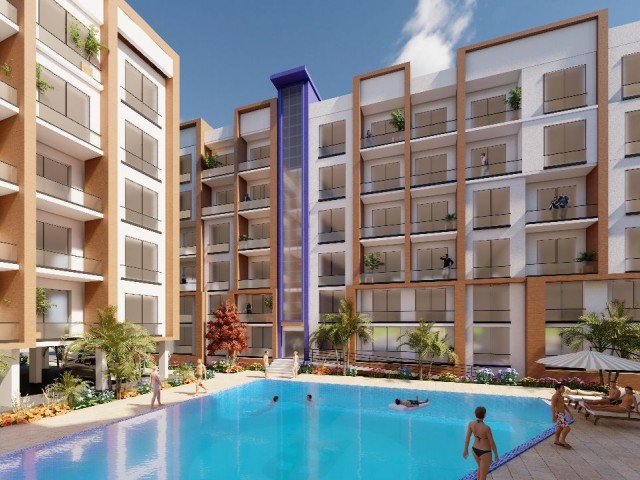 2+1 flat for sale in a complex with a launch pool, a first in Famagusta Çanakkale region, HABİBE ÇETİN 05488547005