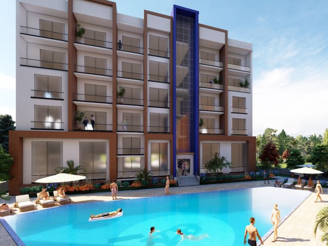 2+1 flat for sale in a complex with a launch pool, a first in Famagusta Çanakkale region, HABİBE ÇETİN 05488547005