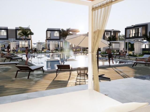 2+2 Villa zum Verkauf aus dem Projekt in Iskele Bogaz, nur 5 Minuten vom Long Beach Habibe ÇETİN 05488547005 entfernt