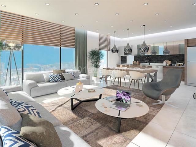 LUXURY RESIDENCE APARTMENTS FOR SALE IN THE VERY HEART OF FAMAGUSTA, CLOSE TO THE FIRST AND ONLY STARS OF THE ISLAND INFORMATION: HABIBE CETIN 05338547005 ** 