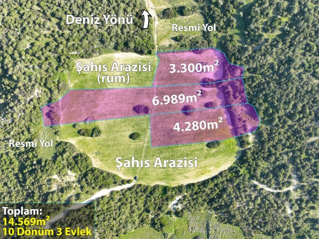 Dipkarpaz'da Plaja Yürüme Mesafesinde 14.569m² Satılık Arazi! (Özel Plaj Niteliğinde)