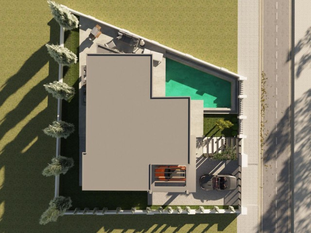 Земельный участок с проектом виллы в Искеле Богаз, всего в 30 метрах от пляжа: пусть ваша мечта сбудется!
