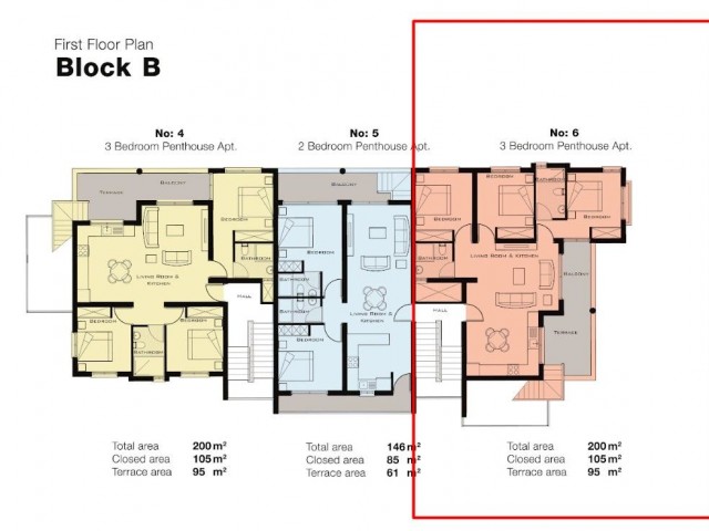 Seafront Rental Guaranteed Residence in TRNC Küçük Erenköy: 3 Bedroom Apartment