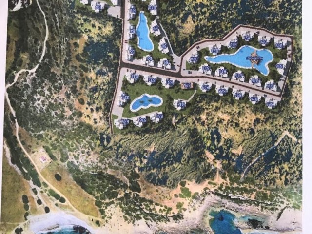 Luxuriöse 2 + 1 Gartenwohnung im Wellness- und Gesundheitsresort Tatlisa, Famagusta.