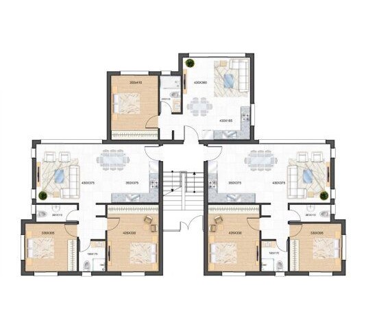 Orangerie - 1+1 آپارتمان لوکس